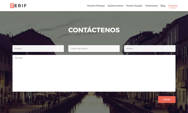 Contact Form 7 en Zerif