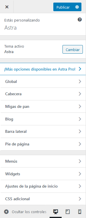 Astra - Personalizador