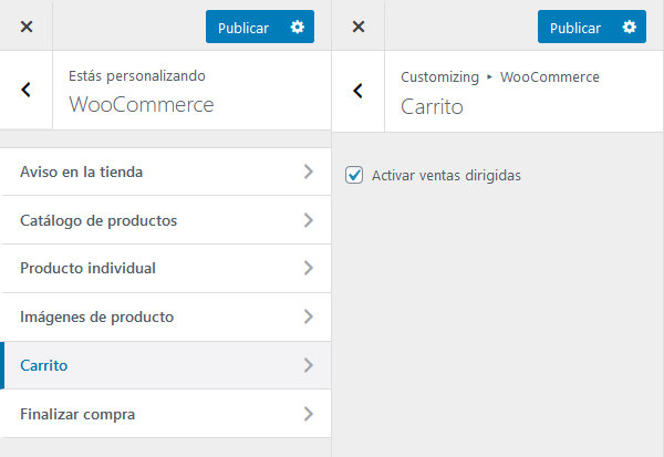 Astra - Diseño de página del carrito