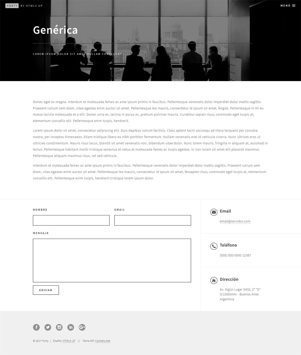 Forty Monochrome - Genérica