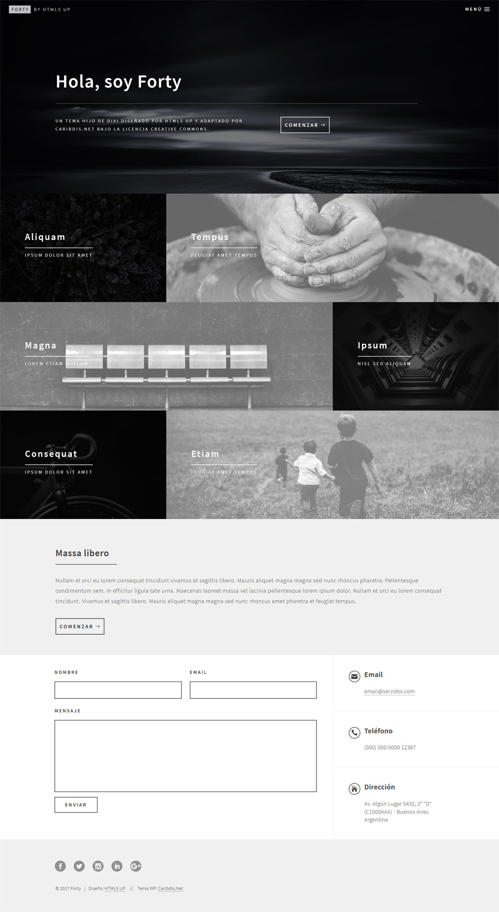 Forty Monochrome - Home