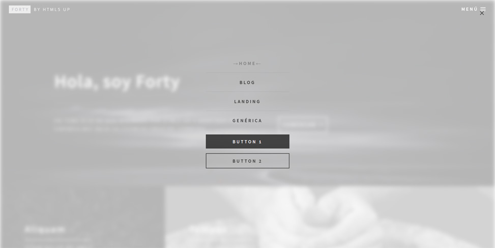 Forty Monochrome - Menú