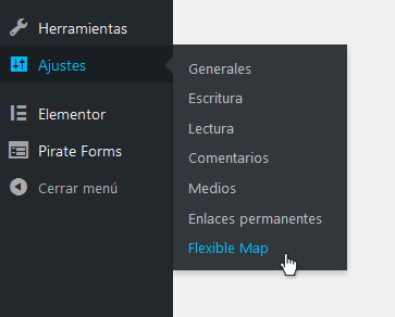 Flexible Map - Configurar API