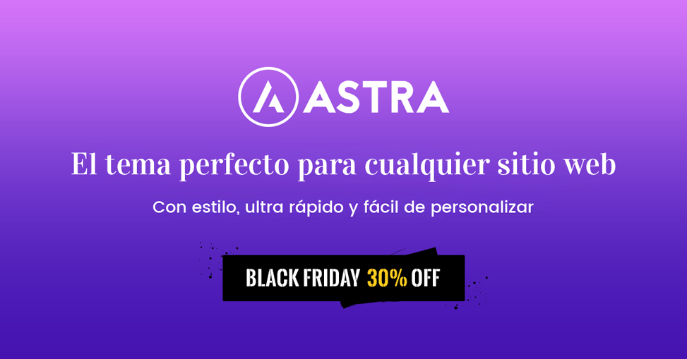 Astra Pro Black Friday 2017