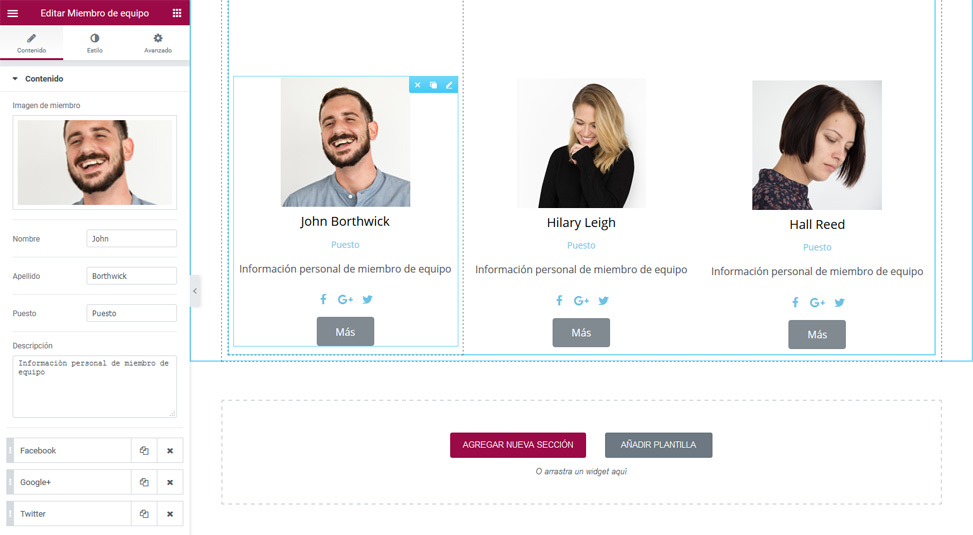 JetElements - Módulo Miembro de equipo