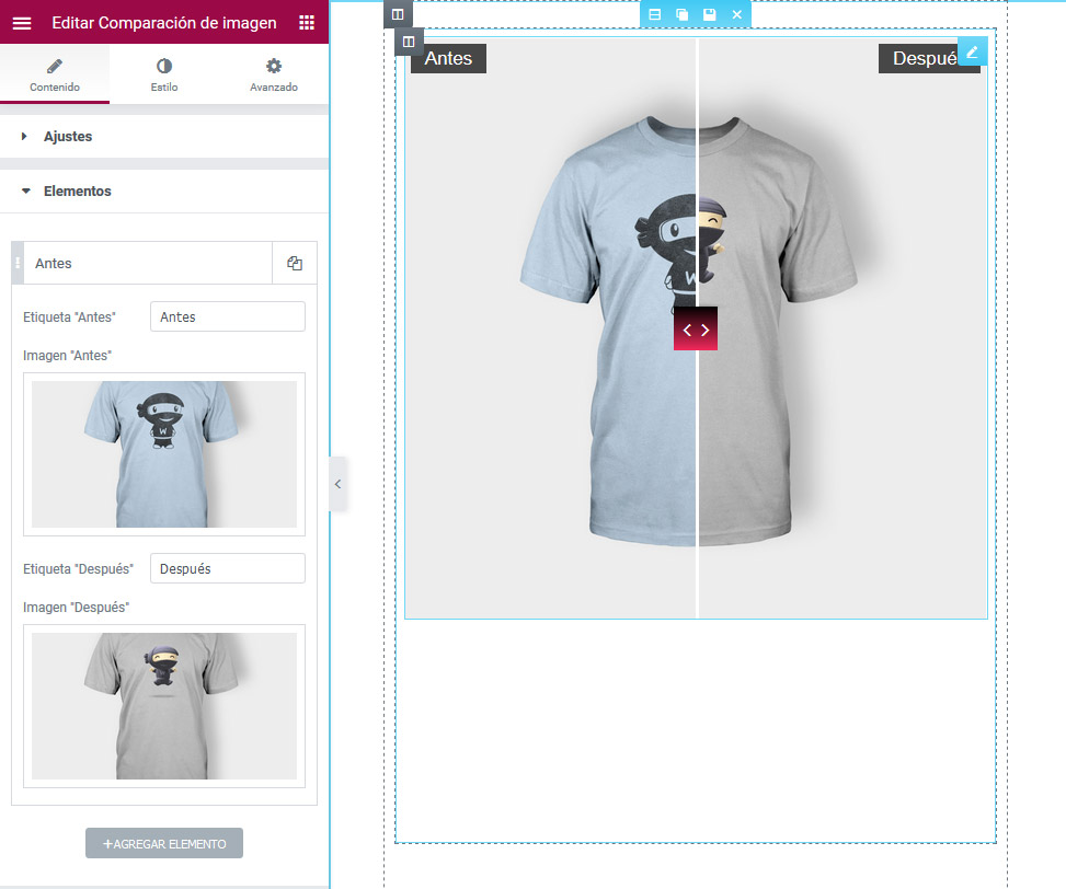 JetElements - Módulo Comparación de imagen
