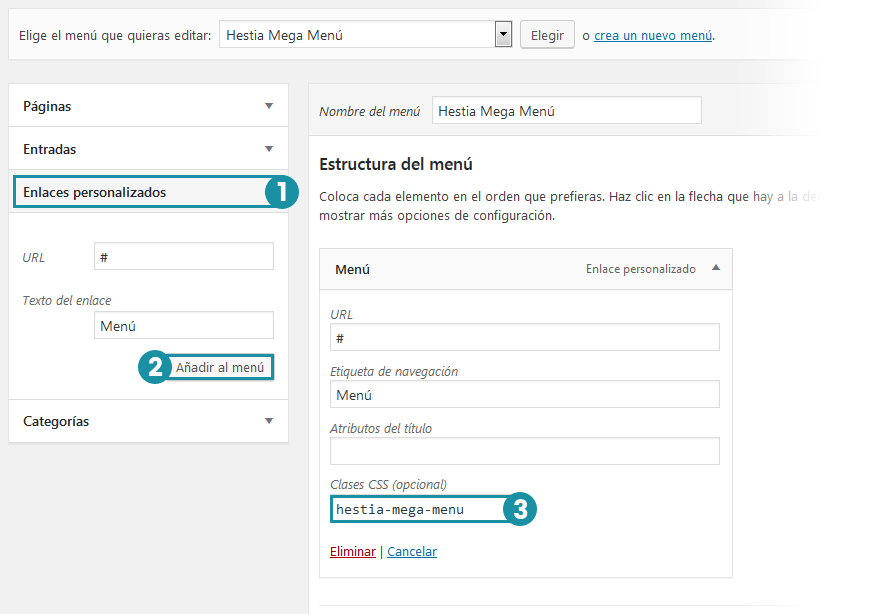 Hestia - Mega menú - Raíz