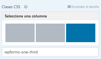 WPForms - Tercera columna