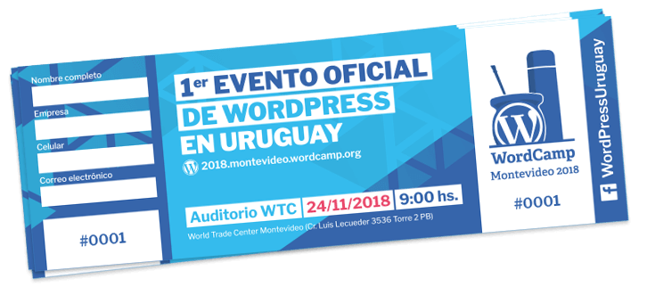 Eentradas WordCamp Montevideo