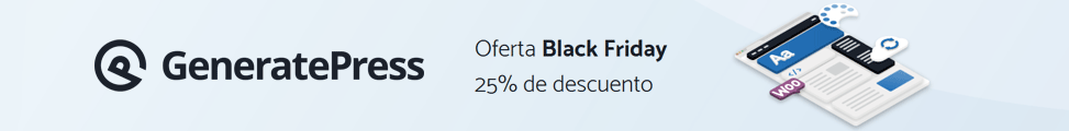 GeneratePress Black Friday