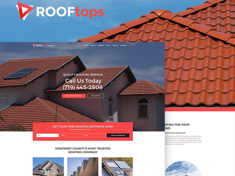 Tema De WordPress ROOFtops - Roofing Service