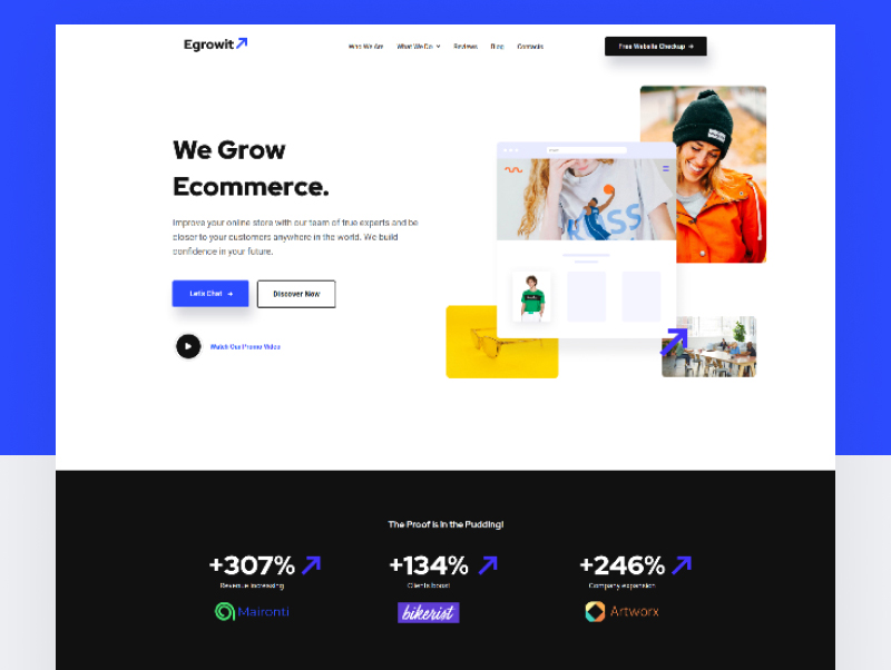 Tema De WordPress Egrowit - Digital Marketing Consultant Elementor