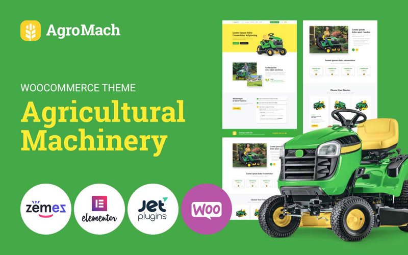 AgroMach - Plantilla web de maquinaria agrícola