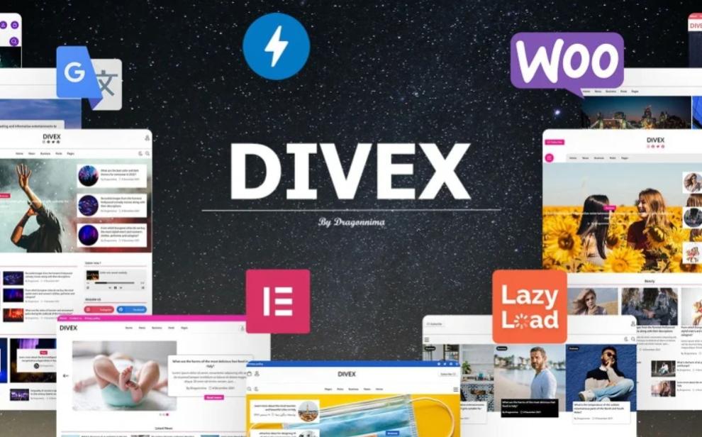 Divex – Tema WordPress multipropósito compatible con WooCommerce